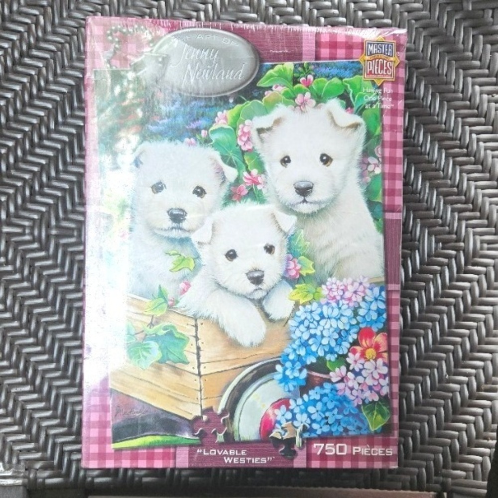 MasterPieces Lovable Westies 750 Piece Jigsaw Puzzle Jenny Newland Sealed